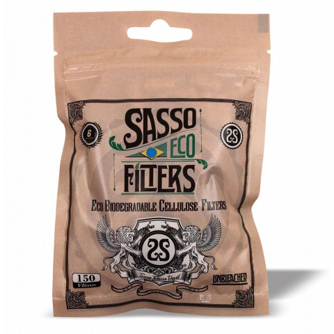 Filtro para Cigarro Sasso Biodegradável 6mm - Bag com 150